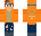 orange hoodie