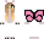 white cat girl with pink wings