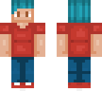 blue hair boy