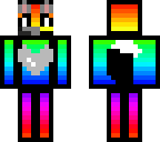 rainbow female wolf