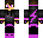 light purple and black