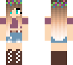 purple with flower crown