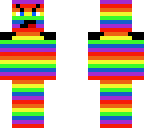 rainbow man with tree camo