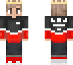 king in dark grey and red
