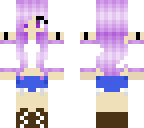 purple haired girl