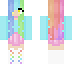 rainbow pastel girl