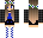 blue cute girl