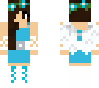 blue dressed angel dancer