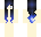 blue haired girl base