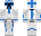 commander rex with snow trooper armor