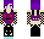 cute dark purple haired girl
