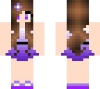 cutepurpleskirt with white skin