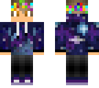 galaxy flower crown boy