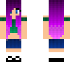 girl with purple hair