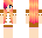 maid cafe maid with orange hair