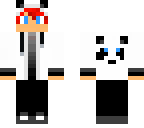 panda boy with red hair