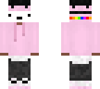 pink black added mask
