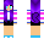 wolf girl purple