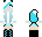 blue panda girl