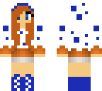 dark blue cake girl
