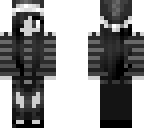 half-head black and white christmas