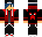 red blue haird boy
