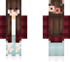 red checkered deer girl