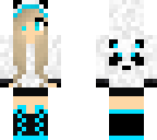blue panda girl