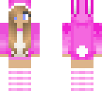 chica conejo rosa