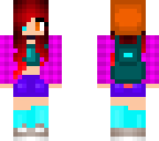 extremely colorful girl