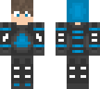 random skin blue and black