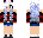 snow haired girl