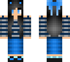 blue cat girl
