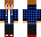 blue flannel sweatshirt