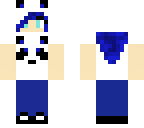 blue panda girl