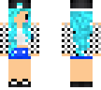 chibi with blue hair