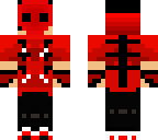 dead red with mask and ribs