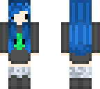 a girl with an alien dress
