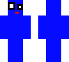 crazy blue man