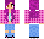 purple haired tumblr girl