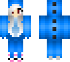 blue dino girl