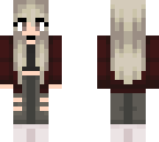 dirty blonde girl with red coat