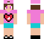 girl with pink hat