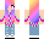 rainbow haired girl