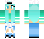 tumblr snapback blue haired girl
