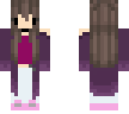 chibi dark color girl