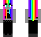 goth rainbow girl