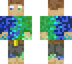 green-blue man