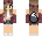tumblr girl with a black outline tail