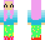 blue ombre girl